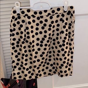 J. Crew polka dot skirt